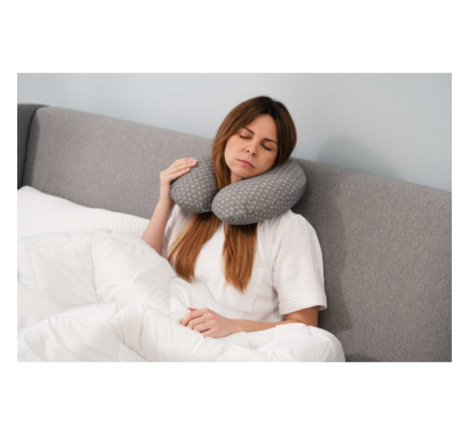 Ardesto Подушка Ardesto ортопедична Sleepwell Travel, для шиї, піна меморі 34х29х10см сірий (ART3429NEP)