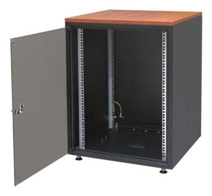 Шафа напольна Zpas 12U 600x600 SJB без столешницы (WZ-3987-01-02-161-BBL)