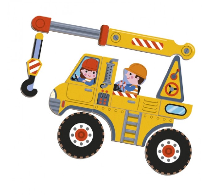 Janod Розвиваюча іграшка Janod Магнітна книга Будівництво 70 елементів (J02526)