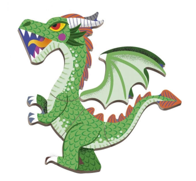 Janod Розвиваюча іграшка Janod Магнітна книга Дракони 53 елемента (J02527)