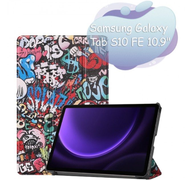 BeCover Чохол до планшета BeCover Smart Case Samsung Galaxy Tab S10 FE (SM-X520/SM-X526) 10.9" Graffiti (713285)