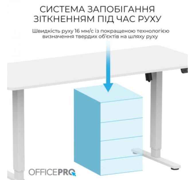 OfficePro Комп'ютерний стіл OfficePro ODE1670W White (ODE1670W)