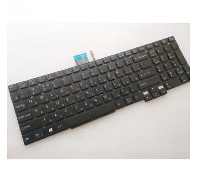 Клавіатура ноутбука Sony Vaio SVT15 (Tab 15) black,wo/frame,frame,backlight RU/US (A46049)