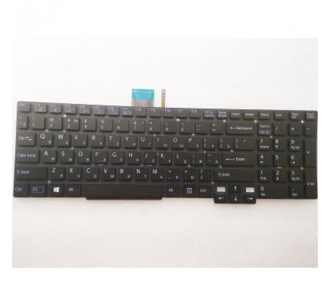 Клавіатура ноутбука Sony Vaio SVT15 (Tab 15) black,wo/frame,frame,backlight RU/US (A46049)