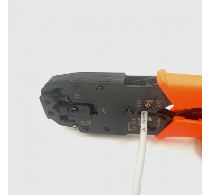Інструмент Kingda RJ-45/RJ-12 з трещіткою (KD-T2008R)