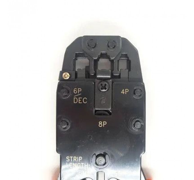 Інструмент Kingda RJ-45/RJ-12 з трещіткою (KD-T2008R)