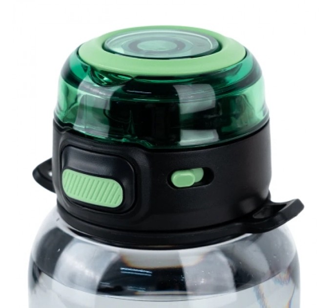 Kite Поїльник-непроливайка Kite 700 мл, чорно-зелена (K25-1218-2)