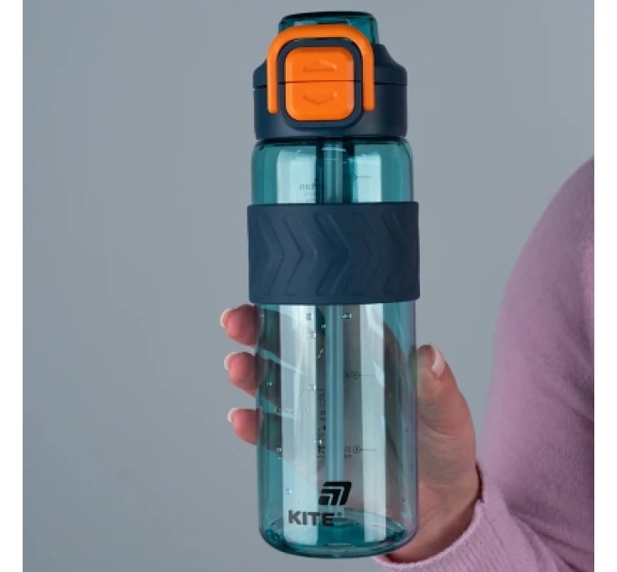Kite Поїльник-непроливайка Kite 800 мл, блакитно-помаранчева (K25-1234-3)
