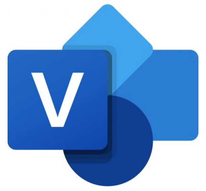 Microsoft Офісний додаток Microsoft Visio Pro 2021 Win All Lng PK Lic Online DwnLd C2R NR (D87-07606)