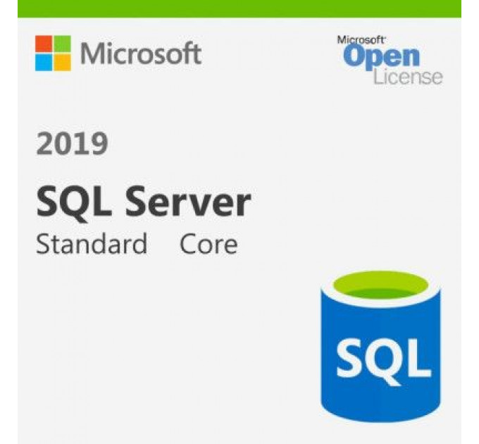 ПЗ для сервера Microsoft SQL Server Standard Core 2019 SNGL OLP 2Lic NL CoreLic Qlfd (7NQ-01564)