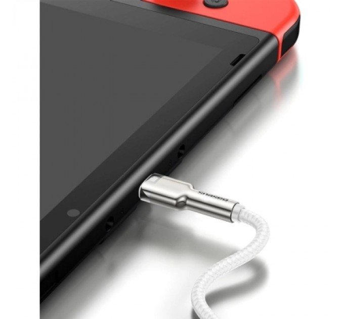 Baseus Дата кабель USB-C to USB-C 2.0 mCafule Metal PD 100W white Baseus (CATJK-D02)