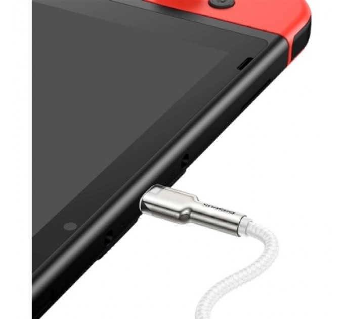 Baseus Дата кабель USB-C to USB-C 2.0 mCafule Metal PD 100W white Baseus (CATJK-D02)