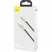Baseus Дата кабель USB 2.0 AM to Lightning 1.0m Cafule Metal 2.4A black Baseus (CALJK-A01)