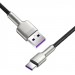 Baseus Дата кабель USB 2.0 AM to USB-C 1.0m Cafule Metal 66W black Baseus (CAKF000101)