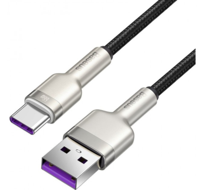 Baseus Дата кабель USB 2.0 AM to USB-C 1.0m Cafule Metal 66W black Baseus (CAKF000101)