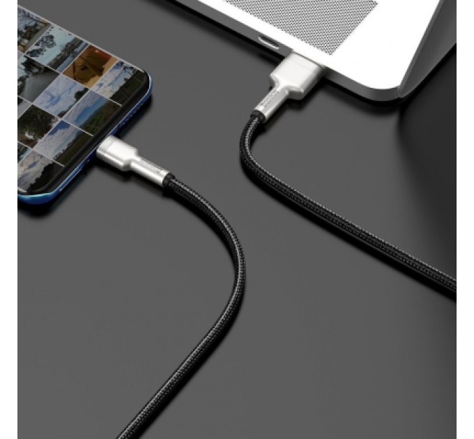 Baseus Дата кабель USB 2.0 AM to USB-C 1.0m Cafule Metal 66W black Baseus (CAKF000101)