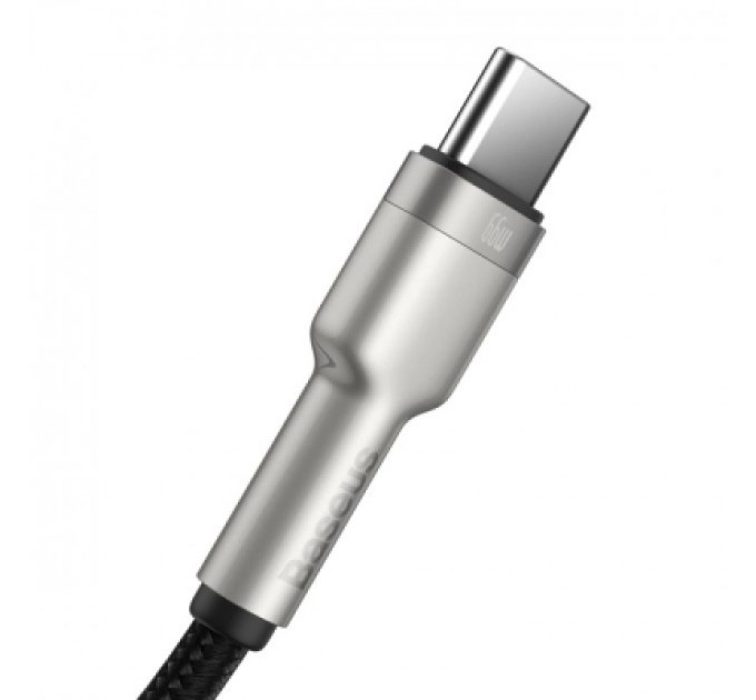 Baseus Дата кабель USB 2.0 AM to USB-C 1.0m Cafule Metal 66W black Baseus (CAKF000101)