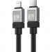 Baseus Дата кабель USB-C to Lightning 2.0m CoolPlay Fast Charging 20W black Baseus (CAKW000101)