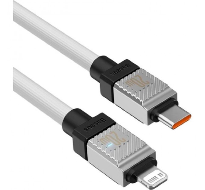 Baseus Дата кабель USB-C to Lightning 2.0m CoolPlay Fast Charging 20W white Baseus (CAKW000102)