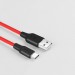 HOCO Дата кабель USB 2.0 AM to USB-C 1.0m 2A silicone X21 black+red HOCO (6957531071419)