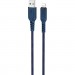 HOCO Дата кабель USB 2.0 AM to Lightning 1.0m 2.4A nylon X59 blue HOCO (6931474744883)