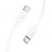 HOCO Дата кабель USB-C to USB-C 1.0m Magic silicone PD 60W X87 white HOCO (6931474783264)