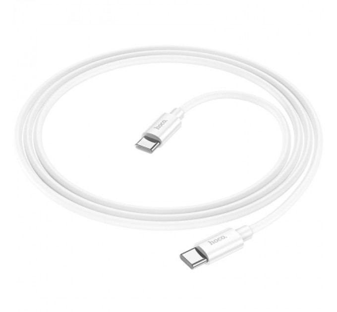HOCO Дата кабель USB-C to USB-C 1.0m Magic silicone PD 60W X87 white HOCO (6931474783264)