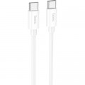 HOCO Дата кабель USB-C to USB-C 1.0m Magic silicone PD 60W X87 white HOCO (6931474783264)