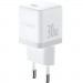 Baseus Зарядний пристрій Baseus Palm Fast Charger 1C 30W + Cable 1.0m Type-C 60W white (P10111605213-01)