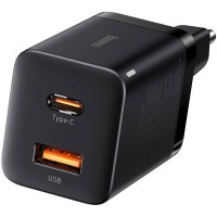 Зарядний пристрій Baseus Super Si Pro Quick Charger C+U 30W black (CCSUPP-E01)