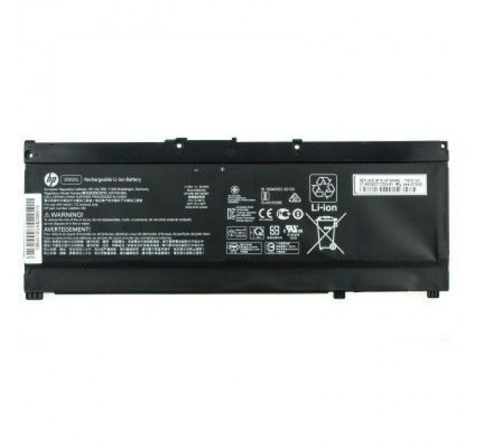 HP Акумулятор до ноутбука HP Pavilion 15-cx SR03XL, 4550mAh (52.5Wh),3cell,11.55V,Li-ion (A47553)