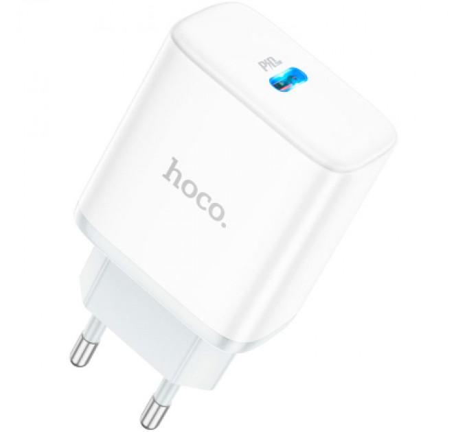 HOCO Зарядний пристрій HOCO C104A Stage USB-C PD20W White (6931474782892)