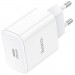 HOCO Зарядний пристрій HOCO C76A Pro Majestic USB-C PD30W White (6942007616300)