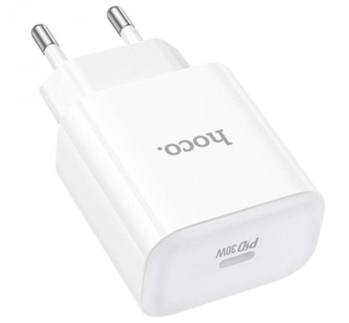HOCO Зарядний пристрій HOCO C76A Pro Majestic USB-C PD30W White (6942007616300)
