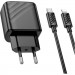 HOCO Зарядний пристрій HOCO CS22A Value USB-C PD30W + cable USB-C to Lightning Black (6942007609920)