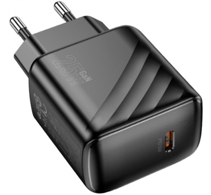HOCO Зарядний пристрій HOCO CS24A Puerto USB-C PD25W Black (6942007639750)