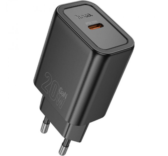 HOCO Зарядний пристрій HOCO N60 Gentle USB-C PD20W Black (6942007644174)