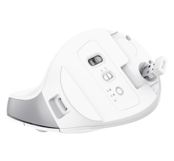 Trust Мишка Trust Bayo+ Ergonomic Wireless/Bluetooth White (25399)