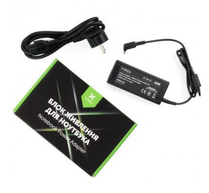 Блок живлення до ноутбуку Vinga ASUS 65W 19V 3,42A 4.0 *1.35 (VPA-1934-AS4013-101)