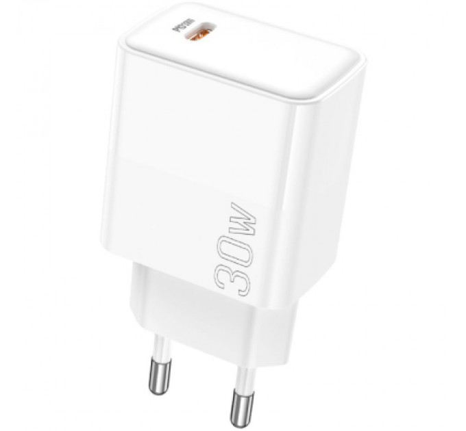 BOROFONE Зарядний пристрій BOROFONE BA77A Insightful USB-C PD30W White (6941991101274)