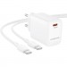 BOROFONE Зарядний пристрій BOROFONE BN26 Fuente USB-C PD20W + cable USB-C to USB-C White (6941991120251)