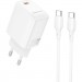BOROFONE Зарядний пристрій BOROFONE BN26 Fuente USB-C PD20W + cable USB-C to USB-C White (6941991120251)