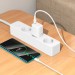 BOROFONE Зарядний пристрій BOROFONE BN26 Fuente USB-C PD20W + cable USB-C to USB-C White (6941991120251)