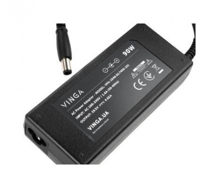 Блок живлення до ноутбуку Vinga DELL 90W 19.5V 4.62A 7.4*5.0 (VPA-1946-DL7450-101)