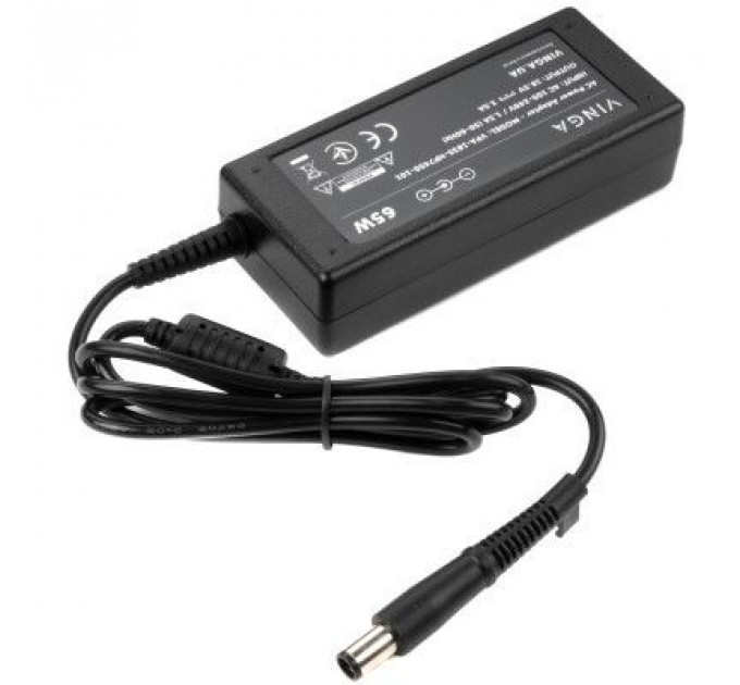Блок живлення до ноутбуку Vinga HP 65W 18.5V 3.5А 7.4*5.0 (VPA-1835-HP7450-101)