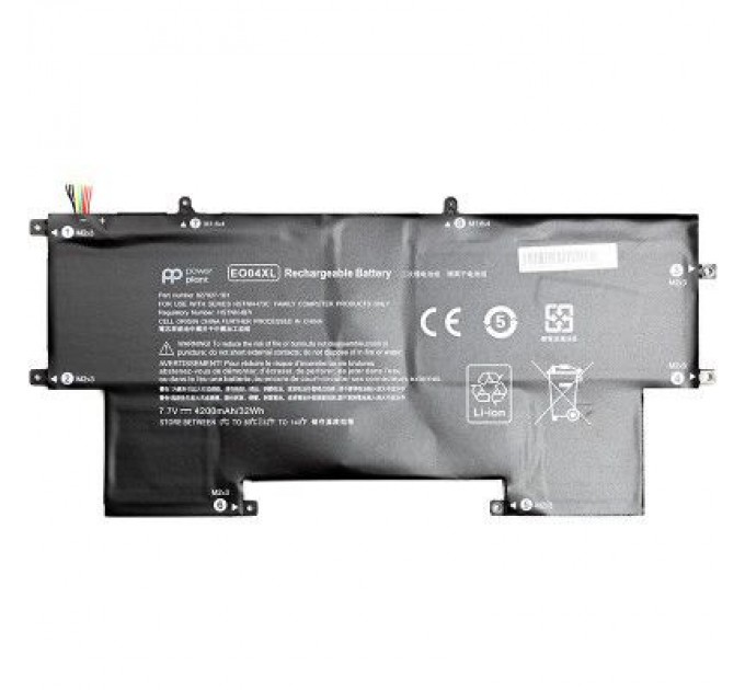 PowerPlant Акумулятор до ноутбука HP EliteBook Folio G1 (EO04XL) 7.7V 4200mAh PowerPlant (NB461684)