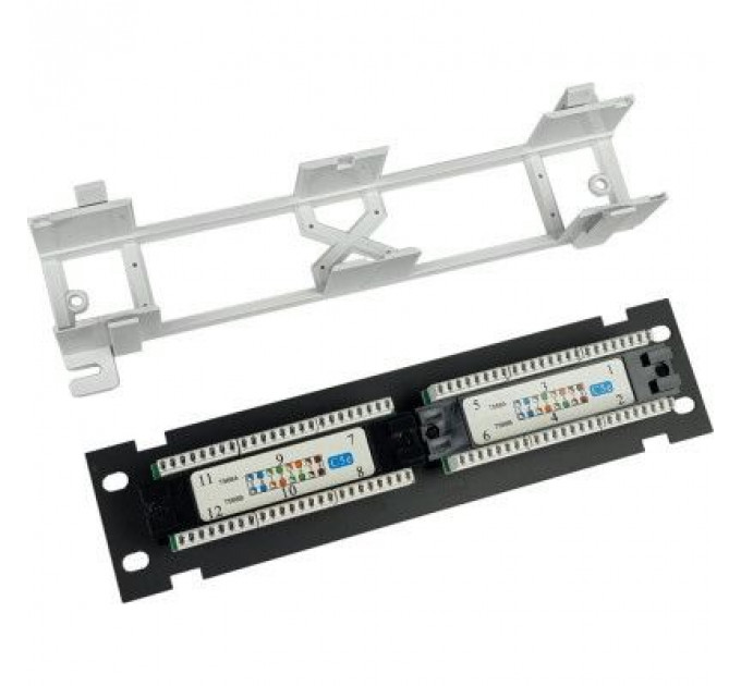 Патч-панель настінна 12 портів 5e UTP Eserver (WT-2180-Dual)