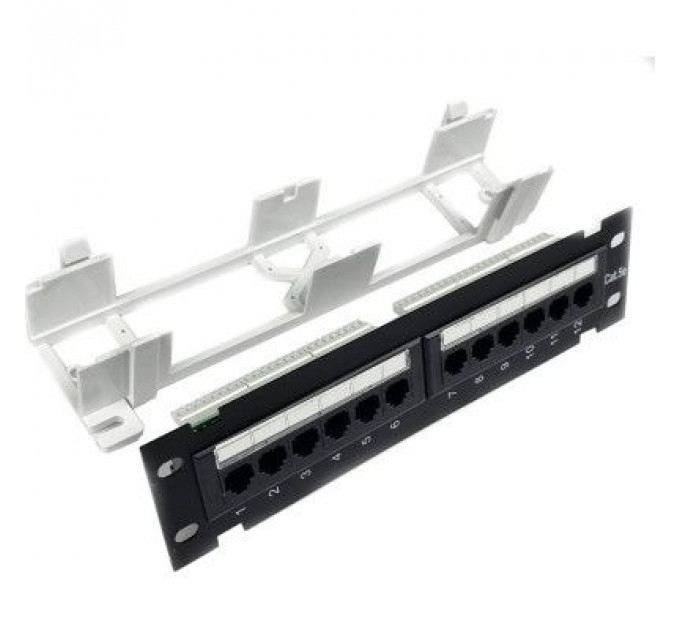Патч-панель настінна 12 портів 5e UTP Eserver (WT-2180-Dual)