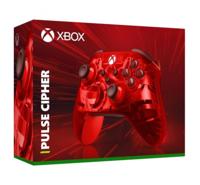 Microsoft Геймпад Microsoft Wireless Controller Pulse Cipher Red (QAU-00165)