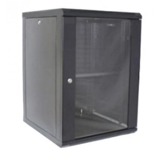 Шафа настінна Hypernet 15U 19" 600x450 (WMNC-15U-FLAT-BLACK)